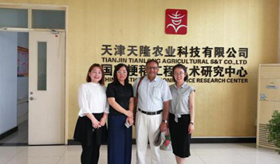 印度客户拜访天津天隆农业科技有限公司